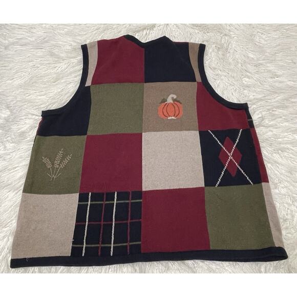 Autumn Fall Novelty Sweater Vest CJ Banks Volup 2X - Picture 4 of 4